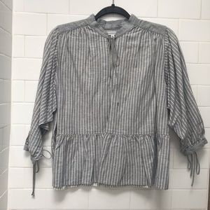 JW Anderson Striped Peasant Blouse